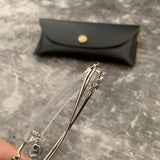 CHH Chrome Hearts Glasses Crowe Glasses Frame Business Gold Edge Punching