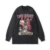 Men Long Sleeve Shirt Printed Long Sleeve T-shirt Men and Women Couple's Tops