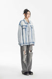 Unisex Jacket Autumn Washed Do the Old Cowboy Jacket Women's Clothing