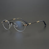 CHH Chrome Hearts Glasses Versatile Plated Vintage Round Glasses Frame Myopia Glasses Frame