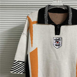 House Of Errors T-Shirt Eye of Truth football T-shirt lapel half-sleeve sweater knitted sweater