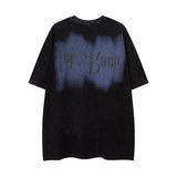 Men T Shirt Fashion Brand Dark Series Graffiti Short Sleeve T-shirt Hip Hop