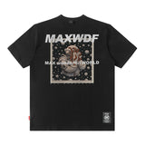 Men T Shirt Men's Short-Sleeved T-shirt American Style Hip Hop Loose