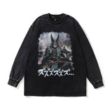 Men Long Sleeve Shirt Printed round Neck Long Sleeve Sweater for Men and Women Couple Autumn and Winter