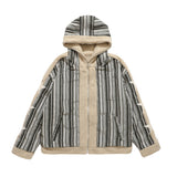 Men Cotton Padded Jacket Coat Double-Sided Wear Berber Fleece Cotton Coat Men's Winter Loose Cotton Coat Coat