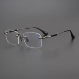 CHH Chrome Hearts Glasses Pure Titanium Frameless Business Myopia Glasses Frame