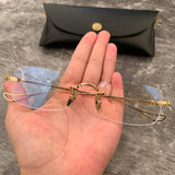 CHH Chrome Hearts Glasses Crowe Glasses Frame Business Gold Edge Punching
