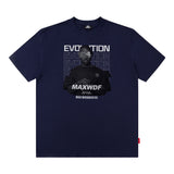 Men T Shirt Printed Short-Sleeved T-shirt Men and Women Loose