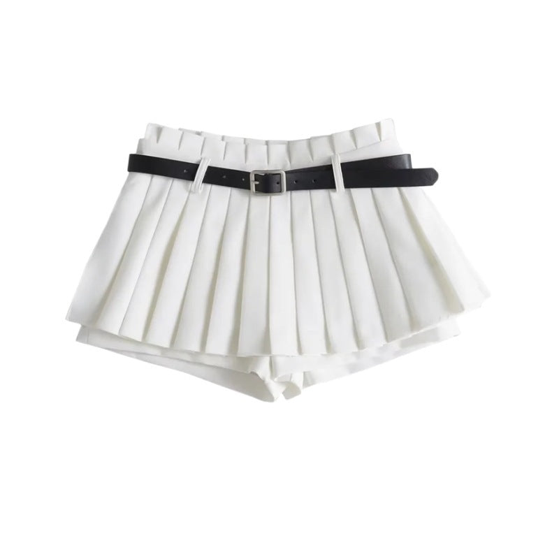 Women's Skirt Pleated Pantskirt Short Skirt Women's Summer Ins Casual Skirt