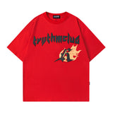 Men T Shirt Spring/Summer Letter Print Casual Short-Sleeved T-shirt for Men and Women