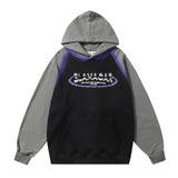 Men Hoodie Airbrush Outline Printed Hoodie