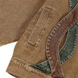 Men Denim Jacket Design Color Block Denim Jacket Men's Spring and Autumn Loose Wash Denim Jacket