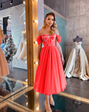 Slutty Wedding Dress Spring/Summer Red Swing Evening Dress