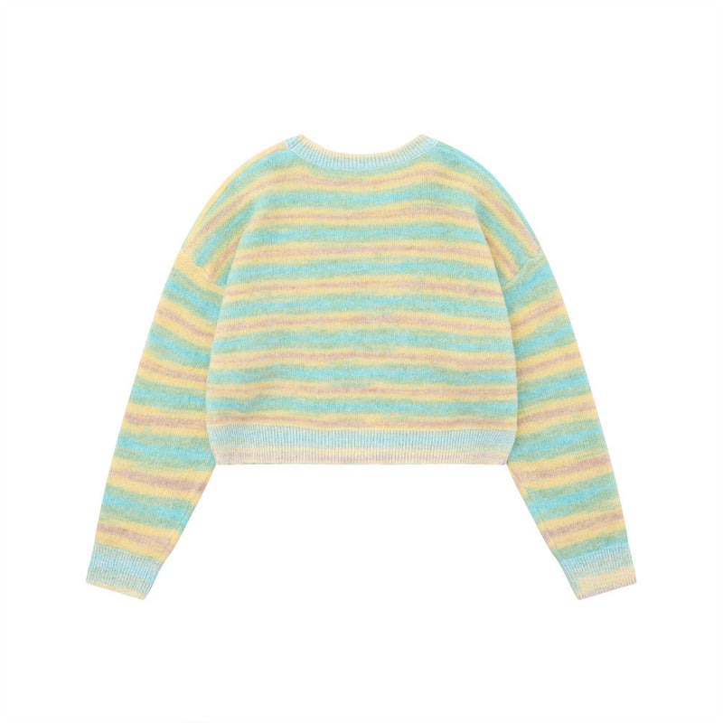 Women Sweater Loose Casual Girls Short round Neck Autumn