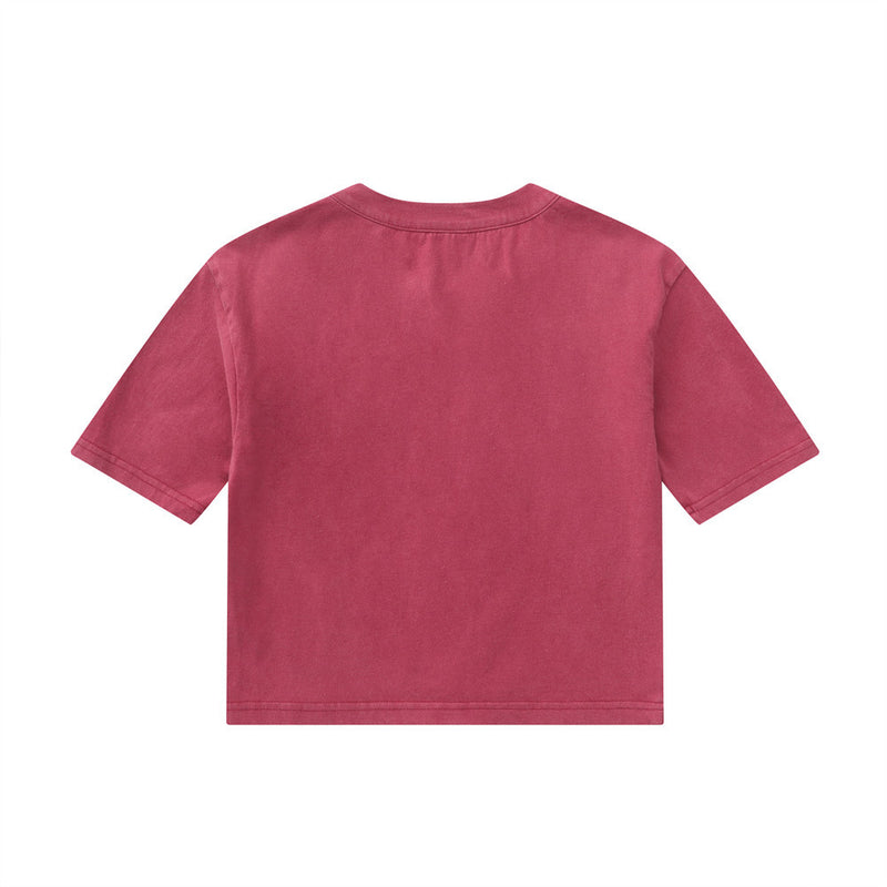 Women T-shirt Letter Printed Short T-shirt Casual round Neck