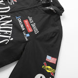 F1 Racing Suit Racing Suit Preppy Style Retro Style Autumn and Winter Cotton-Padded Coat Embroidery