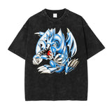 Anime Yu Gi Oh T Shirts Oversized Vintage Washed