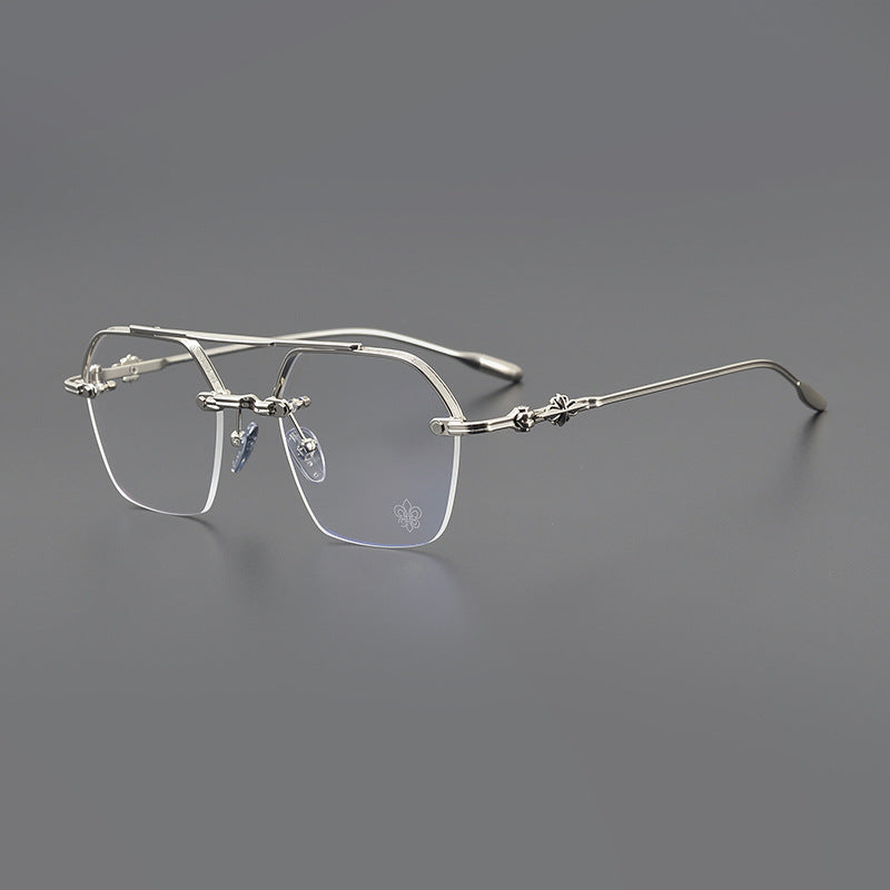 CHH Chrome Hearts Glasses Vintage Polygon Large Face Glasses Frame
