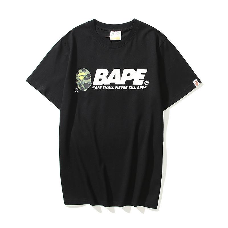 Bathing Ape T Shirt Summer Letter Print Short-Sleeve T-shirt