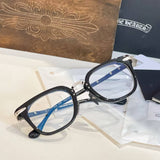 CHH Chrome Hearts Glasses Line Striped Two Color Legs 925 Sterling Silver Edition