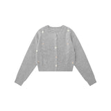 Women Sweater Cardigan Sweater Girls Casual Solid Color Short Spring and Autumn