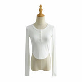 Women T-shirt Long Sleeve Pullover T-shirt Top