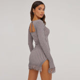 Women Desses Cardigan Dress Autumn Women