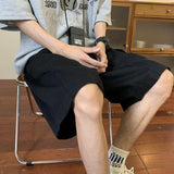 Men Sweatpants Cargo Shorts Men's Summer Loose Wide Leg High Street Casual