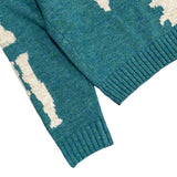 Kapital Sweater Vintage Pingtian Hehong round Neck Loose Bone Skeleton Knit Casual Sweater