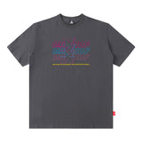 Men T Shirt Letter Print Summer Short-Sleeved T-shirt Men's Loose
