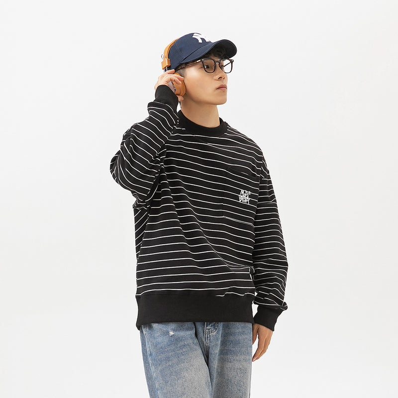 Unisex Hoodie round Neck Sweater Men's Casual Long Sleeve Trendy Spring and Autumn