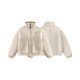 Unisex Jacket Winter Minimalist Large Pocket Bread Coat for Women
