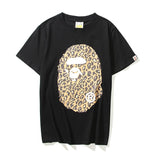 Bathing Ape T Shirt Summer Leopard Print Short Sleeve T-shirt