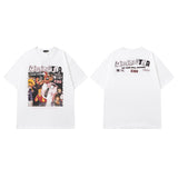 Men T Shirt Printed Short-Sleeved T-shirt Men and Women Casual Couple