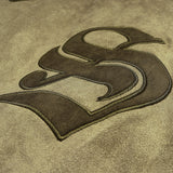 Men Cotton-Padded Jacket Coat Embroidered Lapel Thickening Cotton-Padded Jacket Men's Winter Cotton Padded Zipper Cotton-Padded Jacket