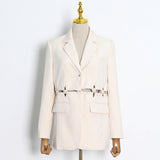 Frankie Shop Hourglass Blazer Spring Short Suit Jacket