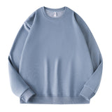 Crew neck sweater men's and women's loose sweater flexible