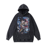 Unisex Vintage Hoodie Cartoon Print