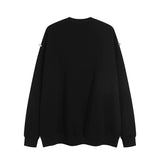 Men Hoodie Sweater Men's Autumn Loose Casual Letter Crew Neck