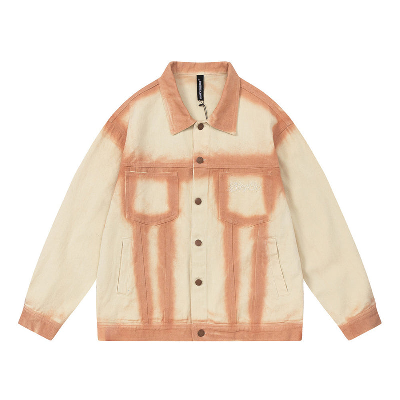 Men Denim Jacket Men's Loose-Fitting Denim Clothes Jacket Spring and Autumn