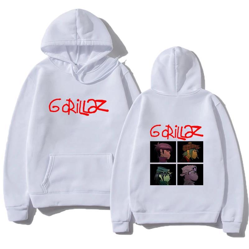2024 Spring Rock Print Hoodies Music Band Gorillazs Punk