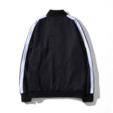 Palm Angle Sweatshirt Black and White Striped Men's and Women's Loose Sports and Leisure Jacket