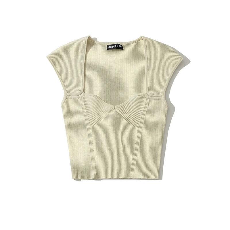 Women T-Shirt Knitwear Top Women's Summer Short-Sleeved T-shirt