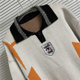 House Of Errors T-Shirt Eye of Truth football T-shirt lapel half-sleeve sweater knitted sweater