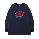 Men Long Sleeve Shirt round Neck Long Sleeve T-shirt Men and Women Loose Casual Hip Hop Couple