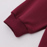 Men Hoodie Spring and Autumn Letter Printed Crew Neck Sweatshirt Retro Loose Casual Long Sleeve Pullover