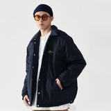 Men Cotton Padded Jacket Coat Winter Ins Cotton Padded Jacket Men's Jacket Casual Loose Letter Cotton Padded Coat