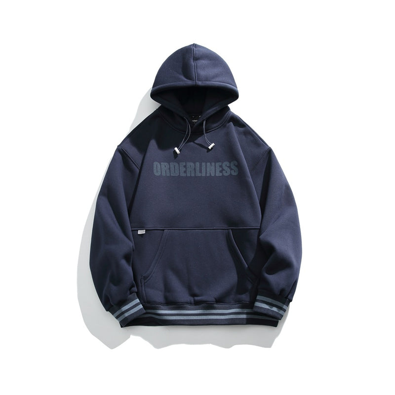Unisex Hoodie Winter Retro University Style Loose Men and Women Couple Style
