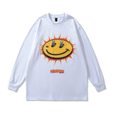 Men Long Sleeve Shirt Anime Print Bottoming Hip Hop Long Sleeve T-shirt Men and Women Couple