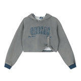Women Hoodie Cropped Hoodie Girls Casual Sports Hoodie